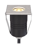 Square Aluminum 1.5W LED Deck Light